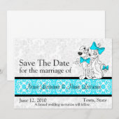 Enregistrer Les Invitations De Mariage Date (Devant / Derrière)