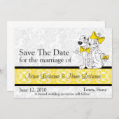 Enregistrer Les Invitations De Mariage Date (Devant / Derrière)