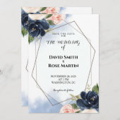 Enregistrer les invitations de mariage de date (Devant / Derrière)