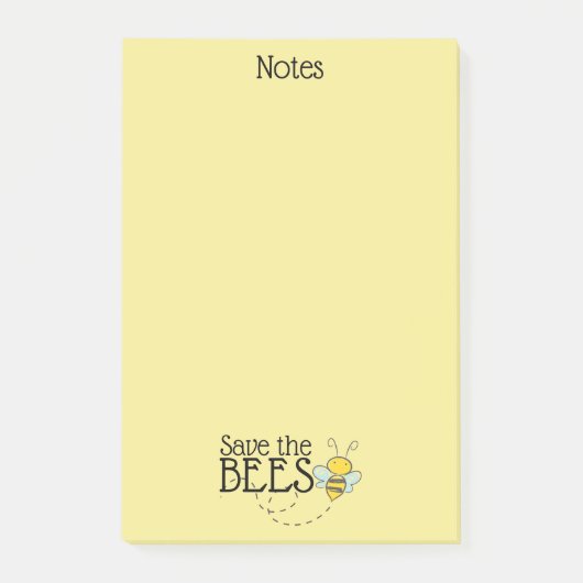 Enregistrer les notes post-it des abeilles (Devant)