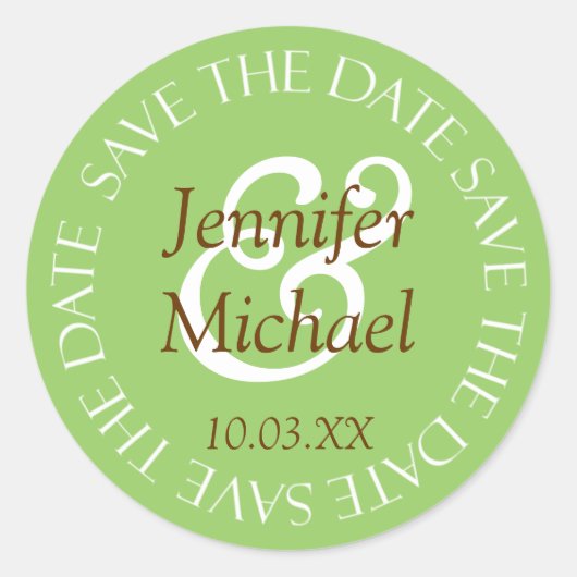 Enregistrer Les Stickers Mariage Enveloppe Date (Devant)