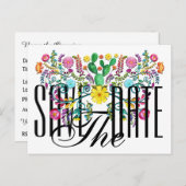 Enregistrer l'invitation par carte postale Date (Devant / Derrière)