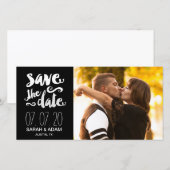 Enregistrer notre date | Enregistrer le Carte phot (Devant / Derrière)