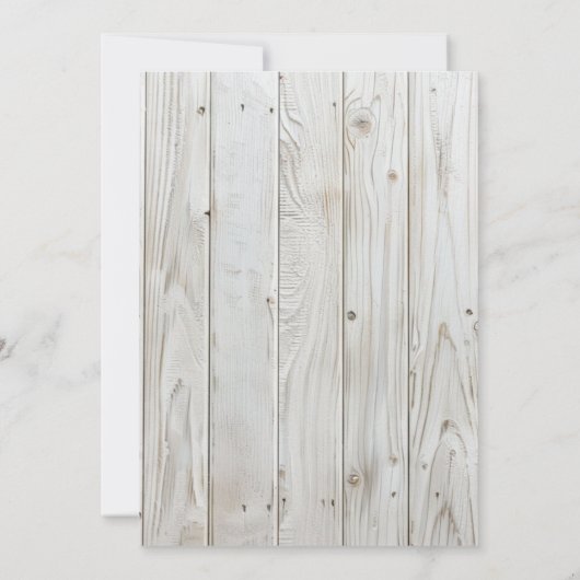 Enregistrer notre date Faire-part photo Wood Calla (Dos)