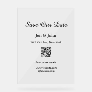 Enregistrer notre date Scan QR pour les détails no