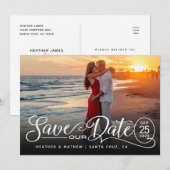 Enregistrer NOTRE Mariage de date | Élégante carte (Devant / Derrière)