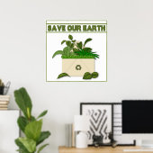 ENREGISTRER NOTRE POSTER DE LA TERRE - RECYCLE (Bureau à domicile)