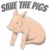 ENREGISTRER PIGS PIG CAR DECAL STICKER (Devant)