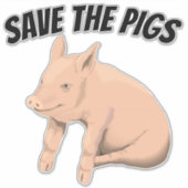 ENREGISTRER PIGS PIG CAR DECAL STICKER (Devant)