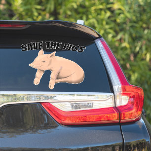 ENREGISTRER PIGS PIG CAR DECAL STICKER