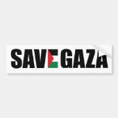 ENREGISTRER Sticker de pare-chocs GAZA (Devant)