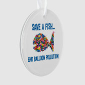 ENREGISTRER UN ORNEMENT FISHAcrylique, Cercle (devant)