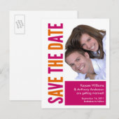 Enregistrez La Carte Postale Photo Date ! Orange e (Devant / Derrière)