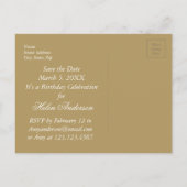 Enregistrez la date de la 100e anniversaire Carte (Dos)