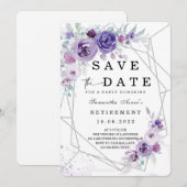 Enregistrez la date  Invitation de retraite (Devant / Derrière)