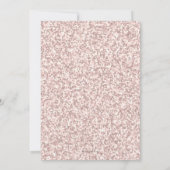 Enregistrez la date Invitation Rose Poussiéreux (Dos)