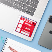 Enregistrez Nos Animaux De Compagnie, Sticker De F (Ordinateur portable avec iPhone)