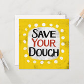 Enregistrez votre carte de voeux Dough (Devant/Arrière en situation)