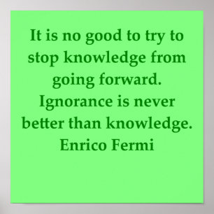 enrico fermi quote poster