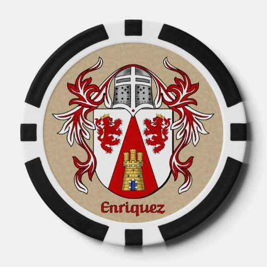 Enriquez Heraldic Arms Pokerchips (Voorkant)