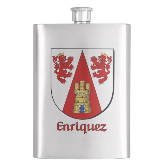Enriquez Heraldic Shield Heupfles (Voorkant)