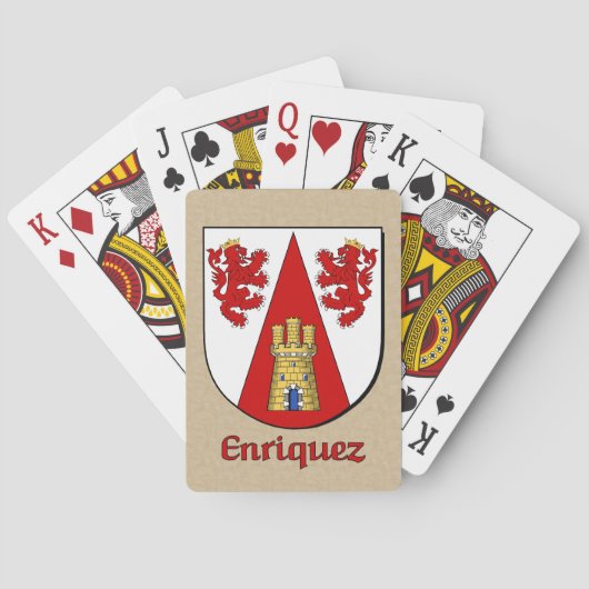 Enriquez Heraldic Shield Pokerkaarten (Achterkant)