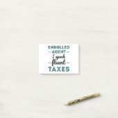 Enrolled Agent I Speak Fluent Taxes Post-it® Notes (Op bureau)