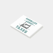 Enrolled Agent I Speak Fluent Taxes Post-it® Notes (Schuin)