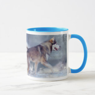 Enroué - tasse d'esprit d'hiver