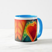 Enrouler de 2 coeurs autour de tasse (Devant droit)