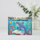 Enseignant à l'élève Carte postale Dolphin (Debout devant)