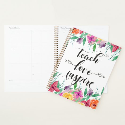 Enseignant Cadeau Enseigner Amour Inspirer Citatio (Devant avec enveloppe)