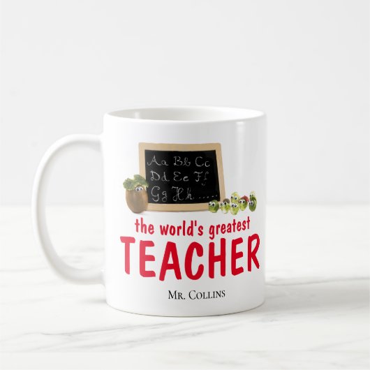 Enseignant cadeau mug éducateur cadeau mug drôle p (Gauche)