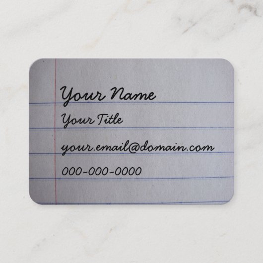 Enseignant Carte de visite (Devant)