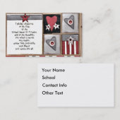 enseignant carte de visite (Devant / Derrière)