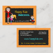 Enseignant Carte de visite (Devant / Derrière)