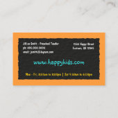 Enseignant Carte de visite (Dos)