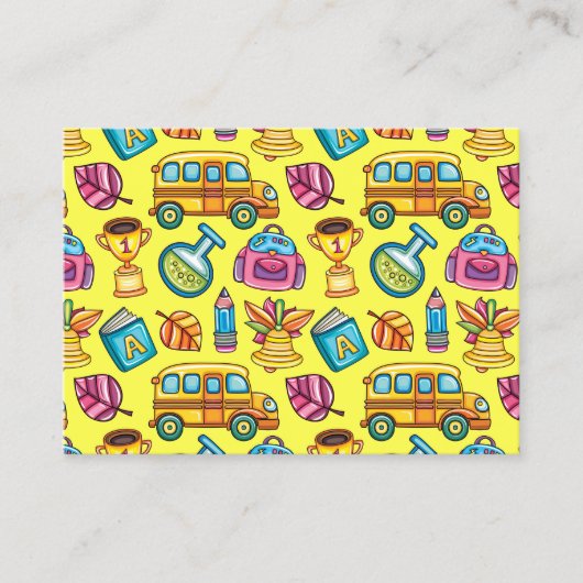 Enseignant / Carte de visite de l'éducation (Devant)