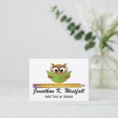 Enseignant / Carte de visite de l'éducation par SR (Debout devant)