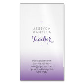 Enseignant Carte de visite magnétique (devant Vertical)