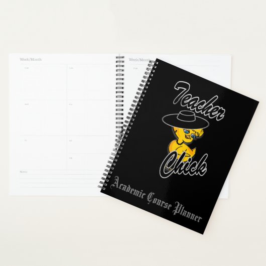 Enseignant Chick #4 Planificateur de cours académi (Devant avec enveloppe)
