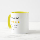 Enseignant Cinq Étoiles Notation / Revue Mugs (Devant gauche)