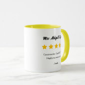 Enseignant Cinq Étoiles Notation / Revue Mugs (Devant droit)