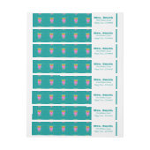 Enseignant de la chouette et étiquettes de retour  (Feuille)