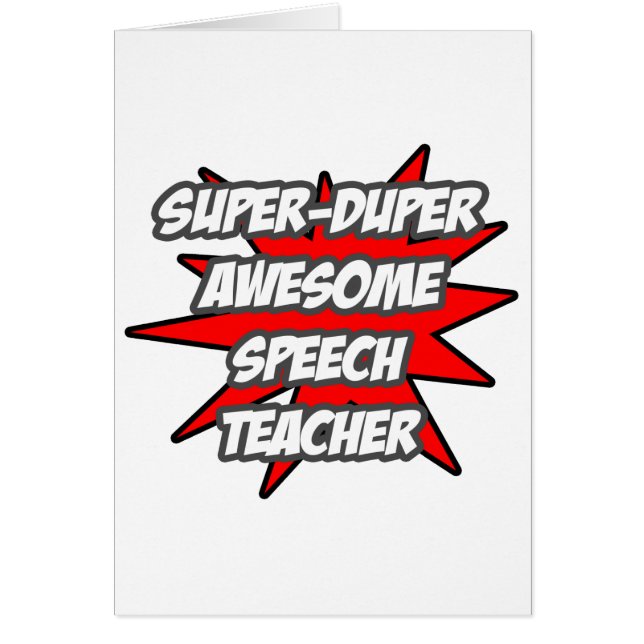 Enseignant de la parole super Duper (Devant)