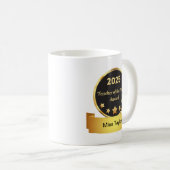 Enseignant de l'année 2025 - Mug Prix Personnalisé (Devant droit)