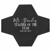 Enseignant de l'année Personnalisé cadeau de texte (Plat)