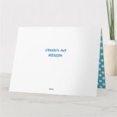 Enseignant de l'école Bonne chance, grande carte d (Dos)