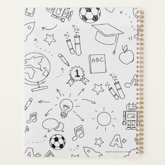 Enseignant de l'école élémentaire 2025 blanc et no (Dos)