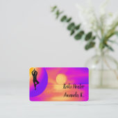 Enseignant de yoga, enseignant, carte de visite d' (Debout devant)